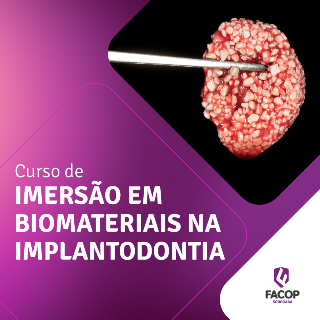 Fotografia de biomaterial usado na odontologia em cirurgias de implantes